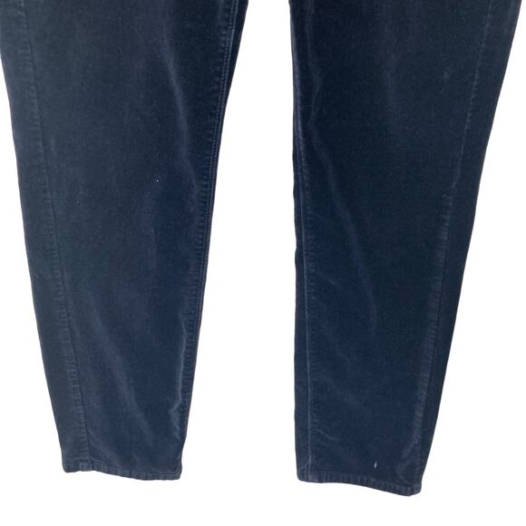 J Jill Pants Womens 10 Navy Blue Velor - Picture 7 of 8